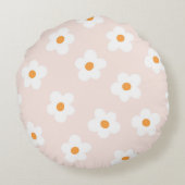 かわいい花 ラウンドクッション (裏面)