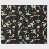 かわいい花 ラッピングペーパー (フラット)