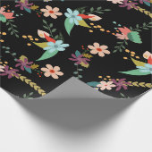 かわいい花 ラッピングペーパー (角)