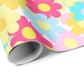 かわいい花 ラッピングペーパー (ロールコーナー)