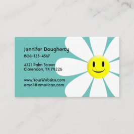 かわいい花 名刺