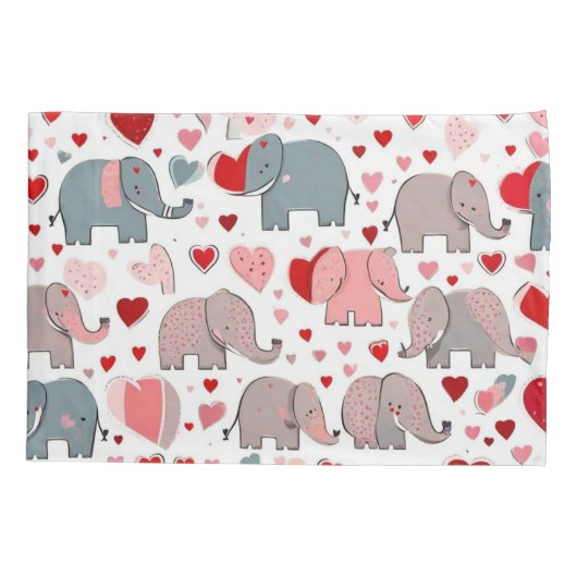 かわいい花 枕カバー (裏面)