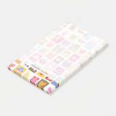 かわいい花，鳥，ハートの四角形 ポストイット (アングル)