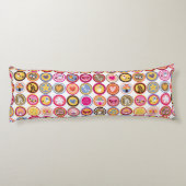 かわいい花、鳥、ハートパターン ボディピロー (裏面)