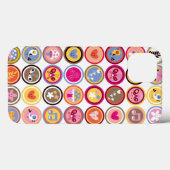 かわいい花，鳥，ハート模様 Case-Mate iPhoneケース (裏面 (横))