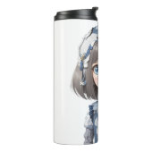 かわいい若い女の子 – アニメテーマ タンブラー (回転左)