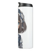 かわいい若い女の子 – アニメテーマ タンブラー (回転右)