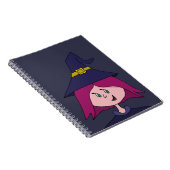 かわいい若い魔女ハロウィーン ノートブック (右側)