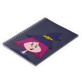 かわいい若い魔女ハロウィーン ノートブック (左側)