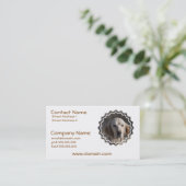 かわいい英国セッターの名刺 名刺 (スタンド正面)