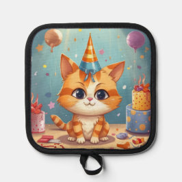 かわいい茶トラの猫 キッチン用品 鍋敷き