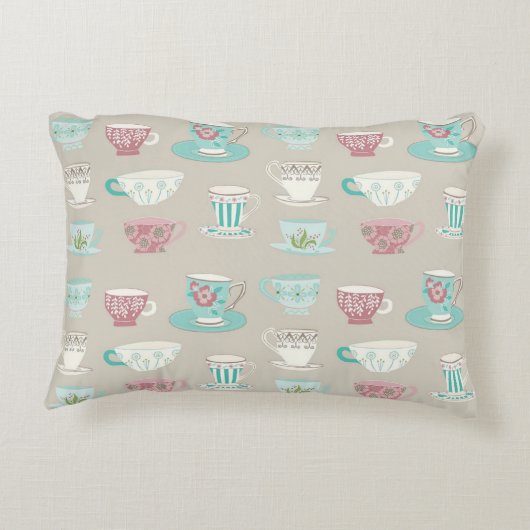 「かわいい茶パーティー」アクセント枕 アクセントクッション (裏面)