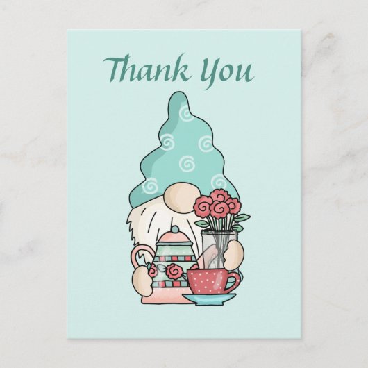 かわいい茶屋ありがとうのこびと ポストカード (正面)