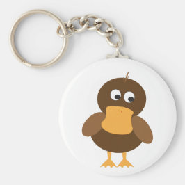 かわいい茶色のあひる キーホルダー