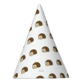 かわいい茶色のアナグマ パーティーハット (右)