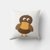 かわいい茶色のアヒル クッション (裏面)