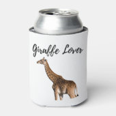 かわいい茶色のキリン 缶クーラー (缶正面)