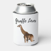 かわいい茶色のキリン 缶クーラー (缶裏面)