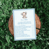 かわいい茶色のクマのゲームカードの上または下 招待状