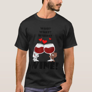 かわいい茶色のクマのコニーのウサギ誰がどこにいるか Tシャツ