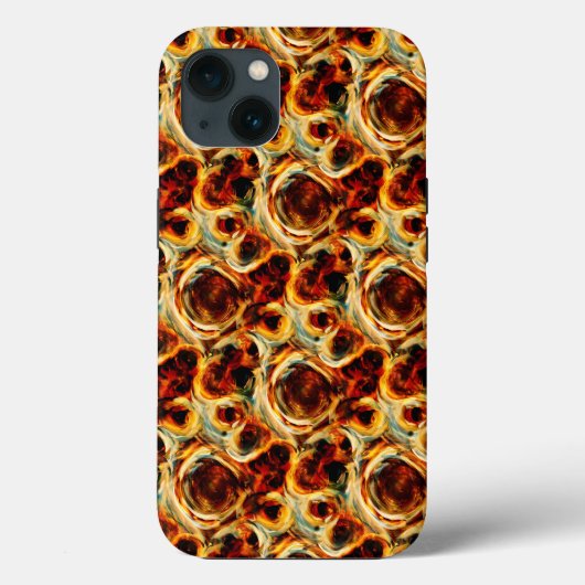 かわいい茶色のシームレスな汚れパターン装飾用クッションlu Case-Mate iPhoneケース (裏面)