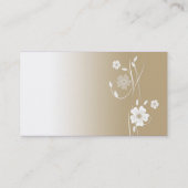 かわいい茶色のテディベア 名刺 (裏面)