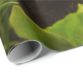 かわいい茶色のフェレットを芝生に ラッピングペーパー (ロールコーナー)