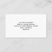 かわいい茶色のフェレットを芝生に 名刺 (裏面)