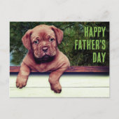 かわいい茶色の子犬の写真特別な機会テンプレート ポストカード (正面)