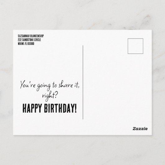 かわいい茶色の子犬の写真特別な機会テンプレート ポストカード (裏面)