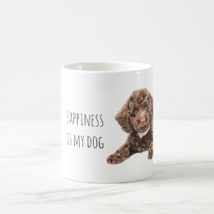 かわいい茶色の子犬 コーヒーマグカップ