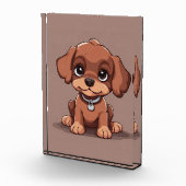 かわいい茶色の子犬 フォトブロック (右)