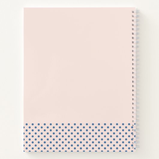 かわいい茶色の水色の鹿の赤ちゃんシャワーゲストブック ノートブック (裏面)