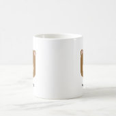 かわいい茶色の熊 コーヒーマグカップ (中央)
