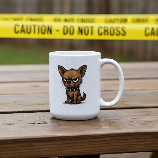 かわいい茶色の犬 コーヒーマグカップ