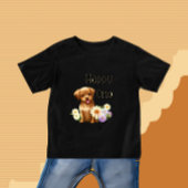 かわいい茶色の犬 ベビーTシャツ