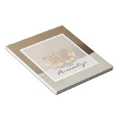 かわいい茶色の蝶の名前 ノートパッド (アングル)