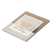 かわいい茶色の蝶の名前 ノートパッド (回転)