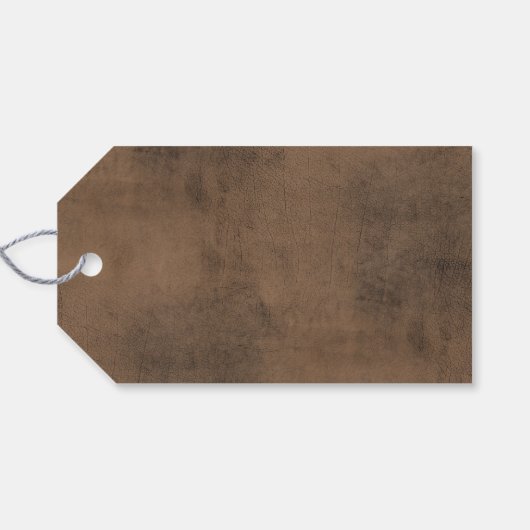 かわいい茶色の馬の鼻の誕生日のクローズアップ ギフトタグ (裏面横)