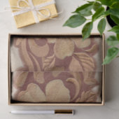 かわいい茶色ベージュ女性のカーボーイの西欧諸国の花柄 薄葉紙 (ギフト)