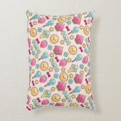 かわいい落書きのかわいいの子供パターン アクセントクッション (正面(垂直))