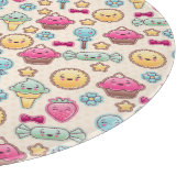 かわいい落書きのかわいいの子供パターン カッティングボード (角)