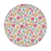 かわいい落書きのかわいいの子供パターン カッティングボード (正面)