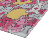 かわいい落書きのかわいいの子供パターン カッティングボード (角)