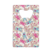 かわいい落書きのかわいいの子供パターン クレジットカード栓抜き (裏面)