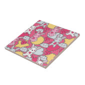 かわいい落書きのかわいいの子供パターン タイル (側面)