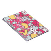 かわいい落書きのかわいいの子供パターン ノートブック (右側)