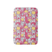 かわいい落書きのかわいいの子供パターン バスマット (正面縦)