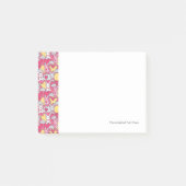 かわいい落書きのかわいいの子供パターン ポストイット (正面)