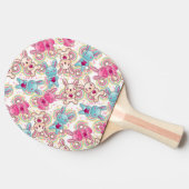 かわいい落書きのかわいいの子供パターン 卓球ラケット (横)